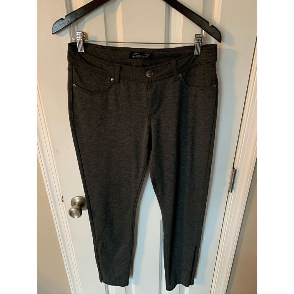 Seven7 gray stretchy pants comfy size 6